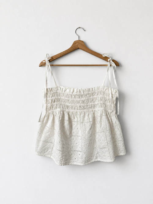 Camisole Ganni blanche