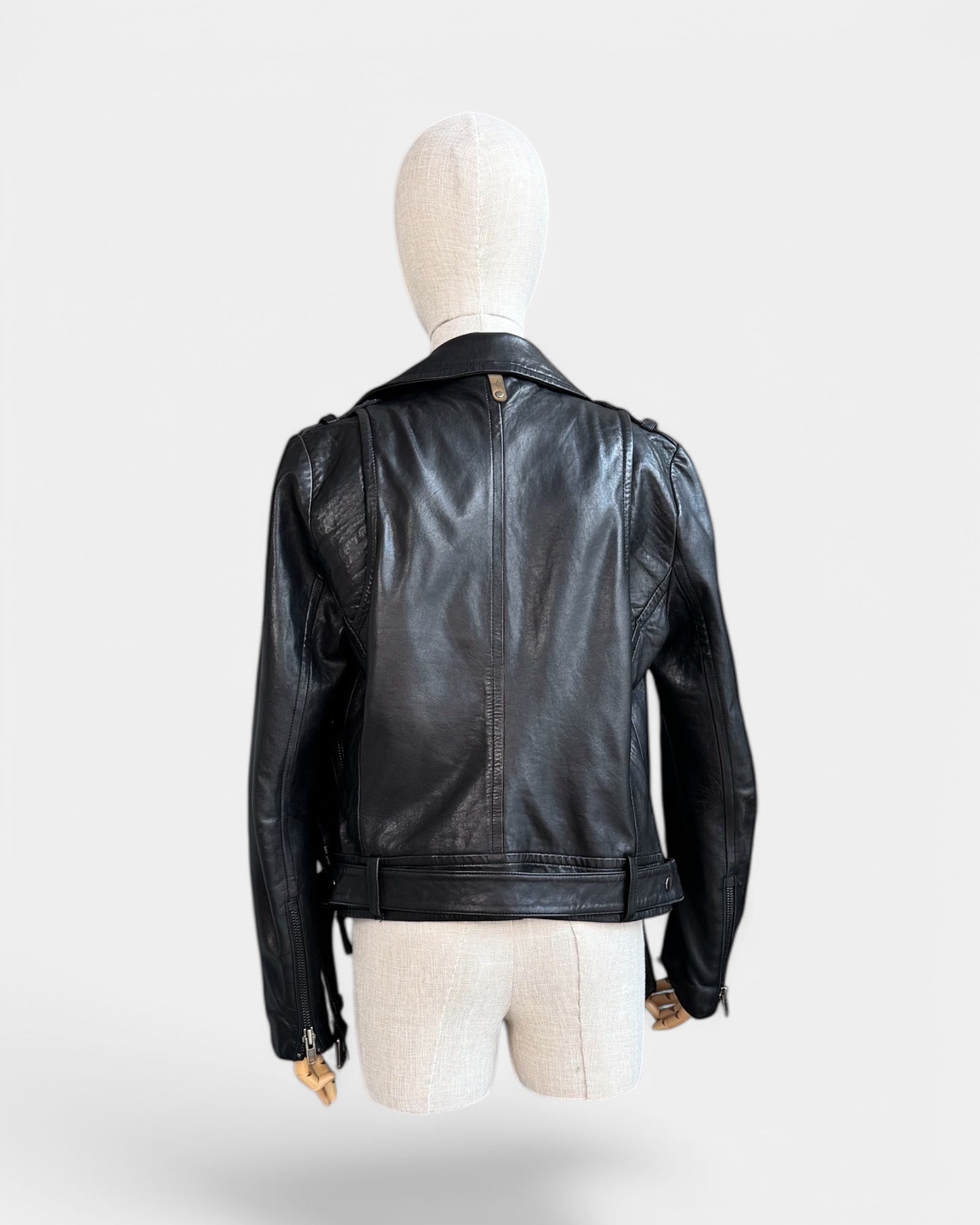 Veste de cuir noire Mackage , S