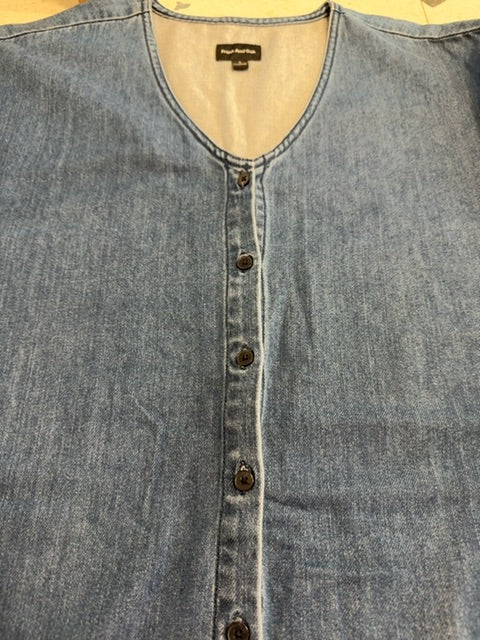 Frank and Oak Blue Denim Dress, S